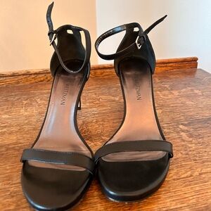 Stuart Weitzman Black Strappy Heels